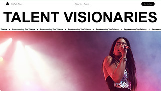  website templates - Talent Agency (Vibrant)